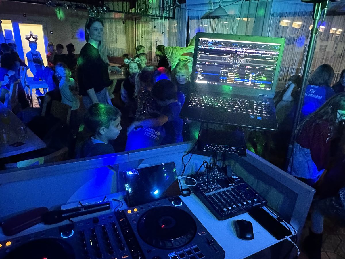 DJ Equipment beim Auflegen